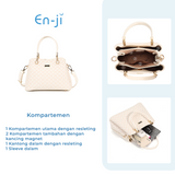 En-ji Heido Handbag Wanita - Ivory
