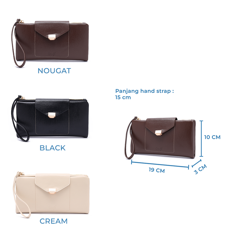 En-ji Meigi Wallet Wanita - Nougat