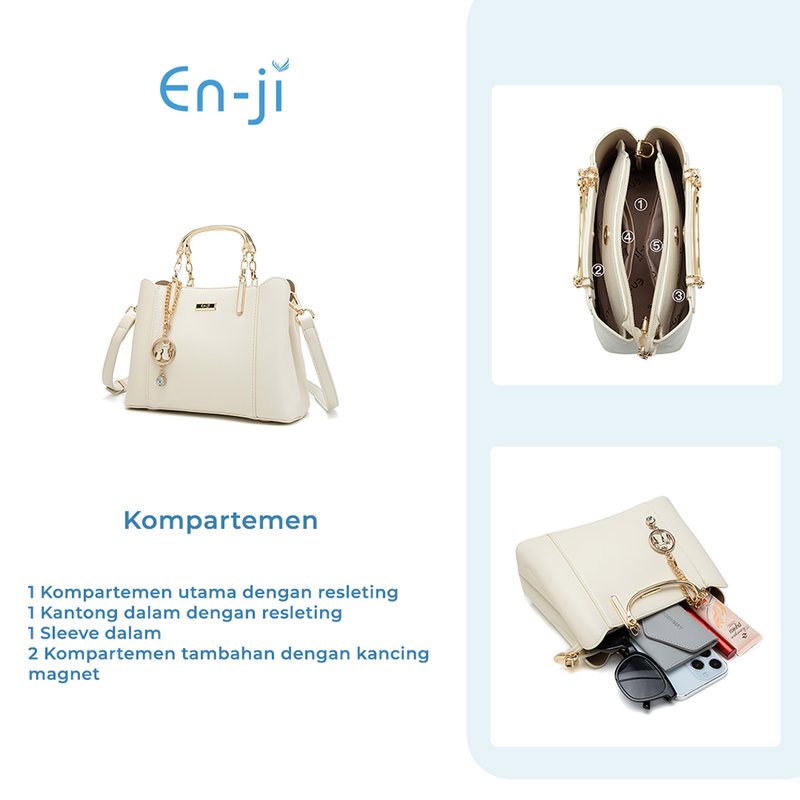 En-ji Minsun Handbag - Ivory