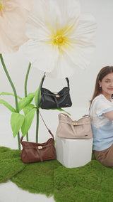 En-Ji Juyong Shoulderbag Wanita - Latte