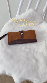 En-Ji Ayami Wallet Wanita - Toffee