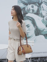 En-ji Junhyo Shoulderbag - Chestnut