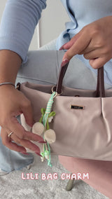 En-Ji Lili Bag Charm - Cream