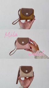 En-Ji Mila Wallet Wanita - Baby pink