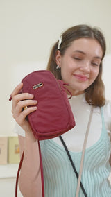 En-Ji Mola Slingbag Wanita - Burgundy