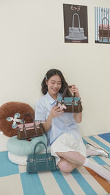 En-Ji Mumu Slingbag Wanita - Denim blue