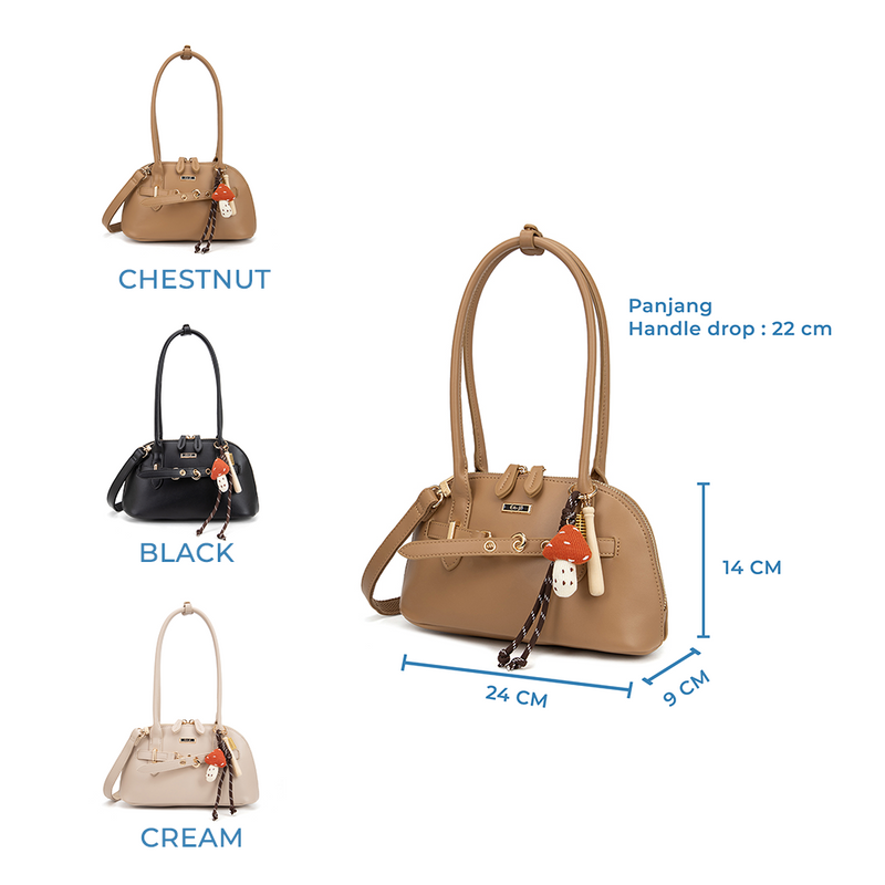 En-ji Sehi Shoulderbag Wanita - Black