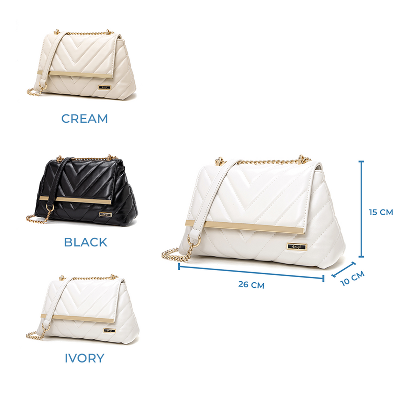 En-ji Solya Slingbag Wanita - Black