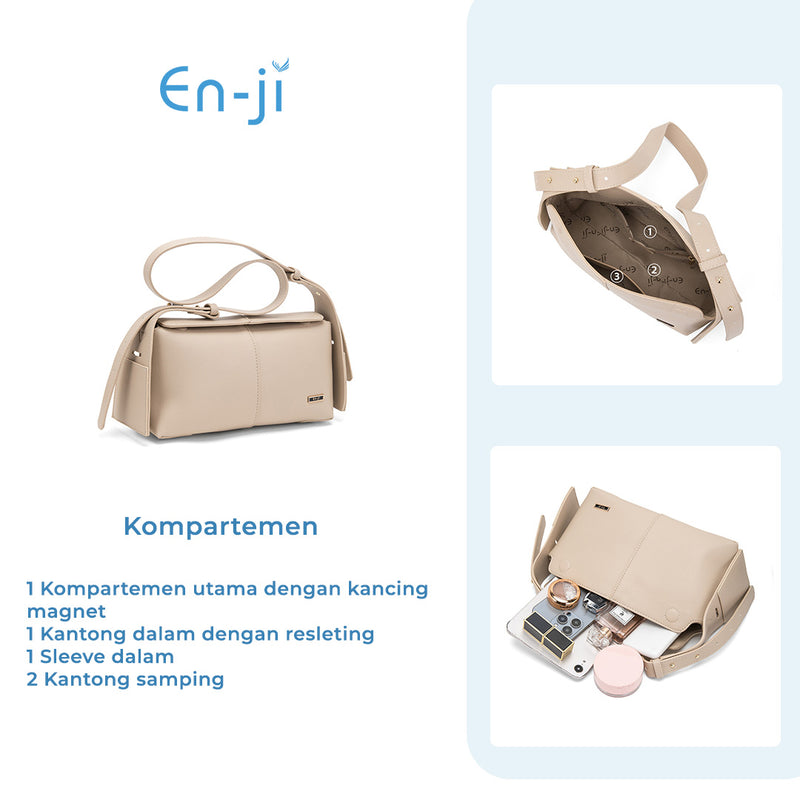 En-ji Yeosu Shoulderbag Wanita - Khaki
