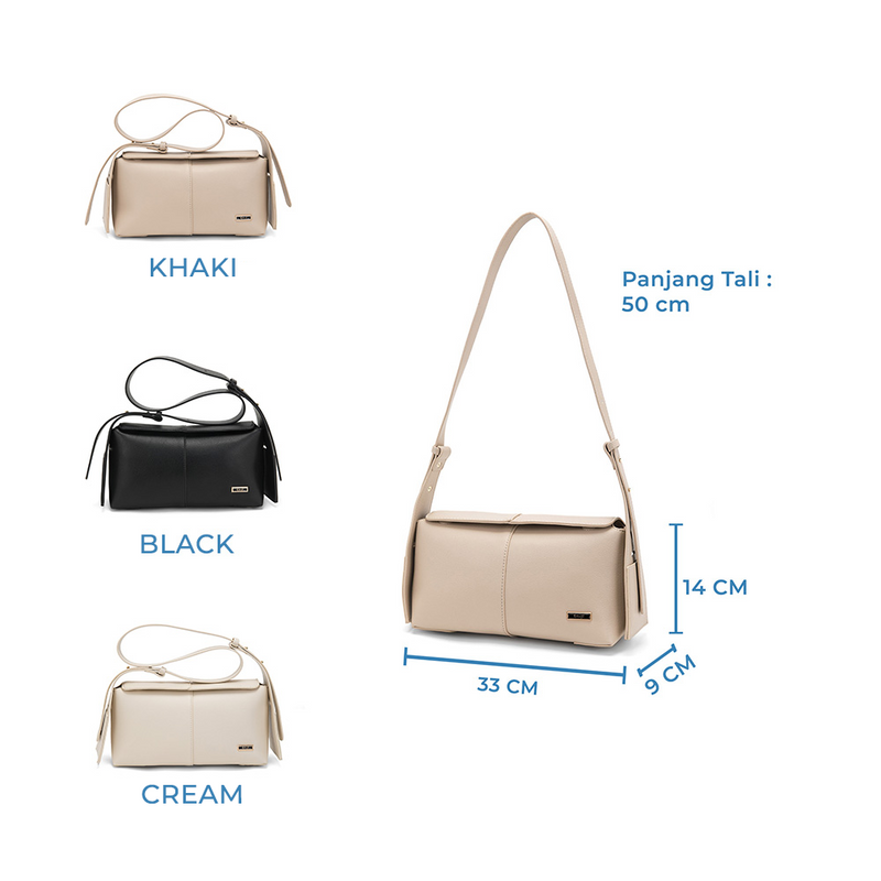 En-ji Yeosu Shoulderbag Wanita - Cream
