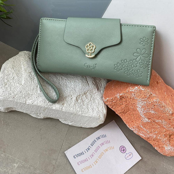 En-ji Saebom Wallet - Olive - EN-JI