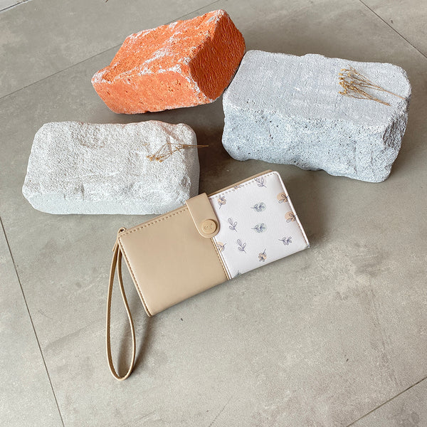 En-ji Yuko Long Wallet - Cream
