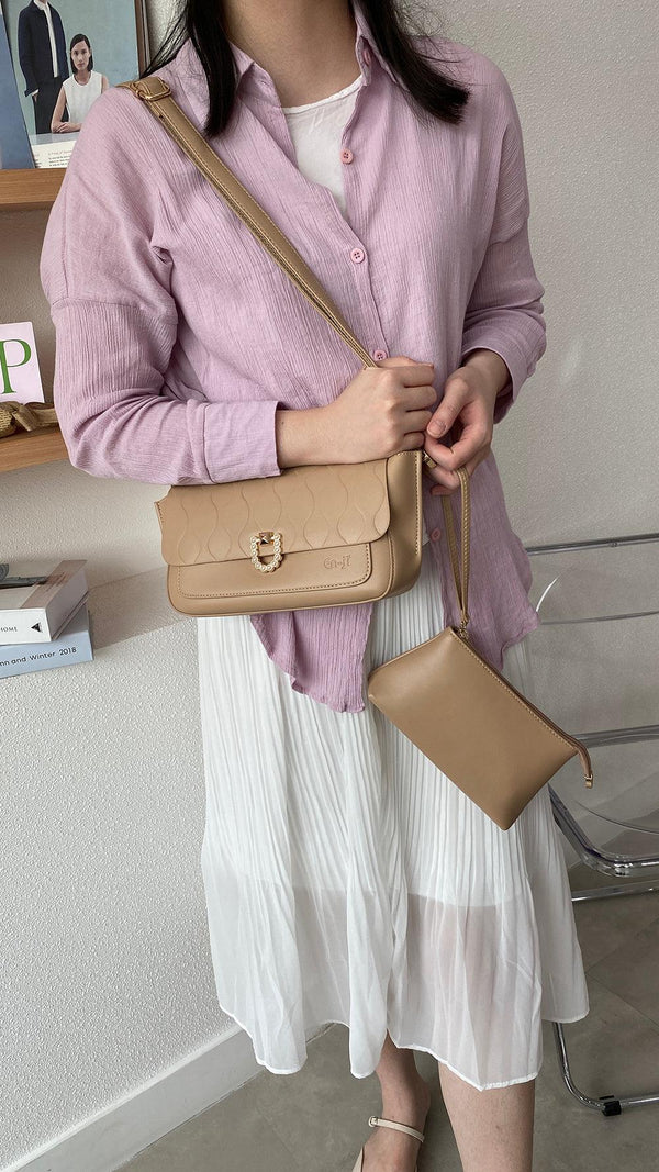 En-ji Hyejin Shoulderbag - Almond - EN-JI