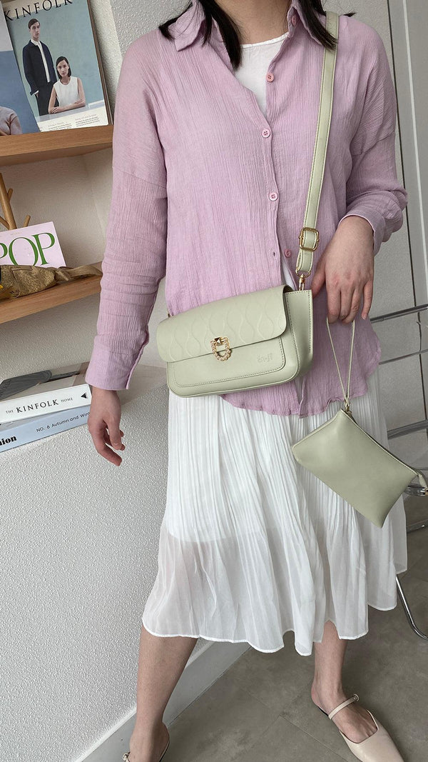 En-ji Hyejin Shoulderbag - Pistachio - EN-JI