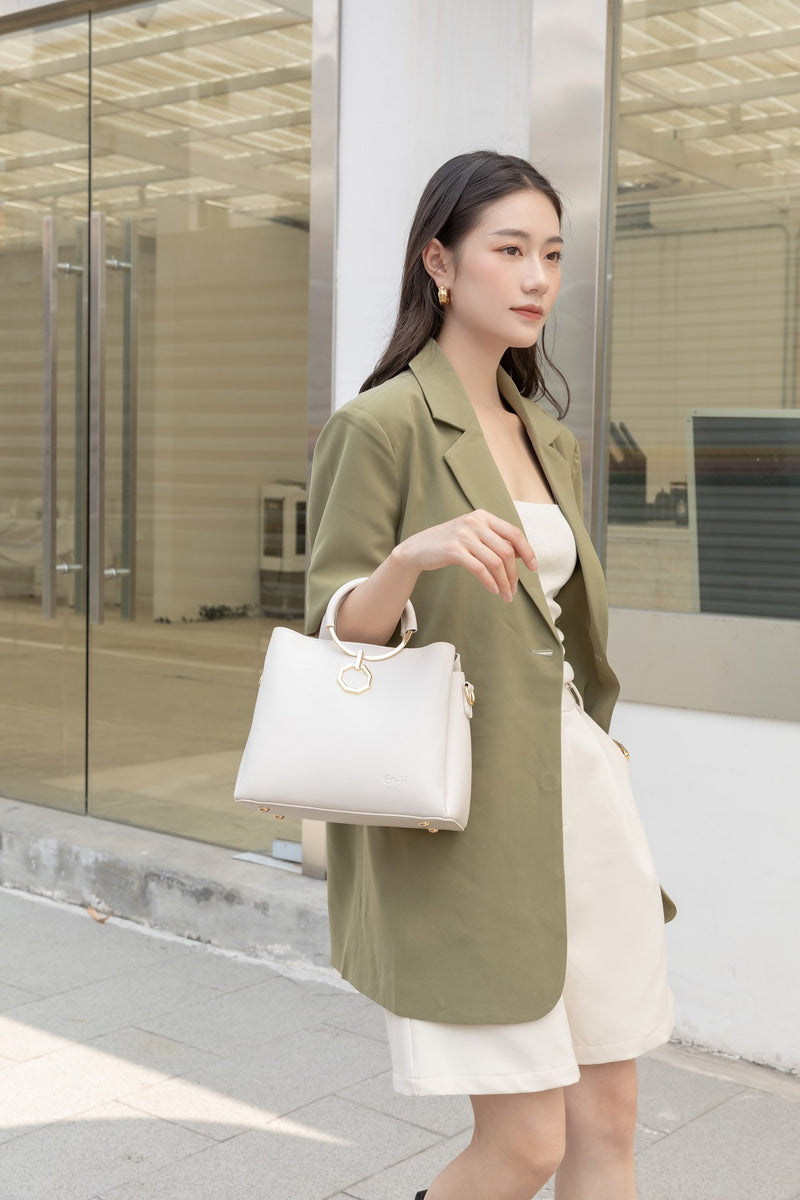 En-ji Chanyoung Handbag - Cream