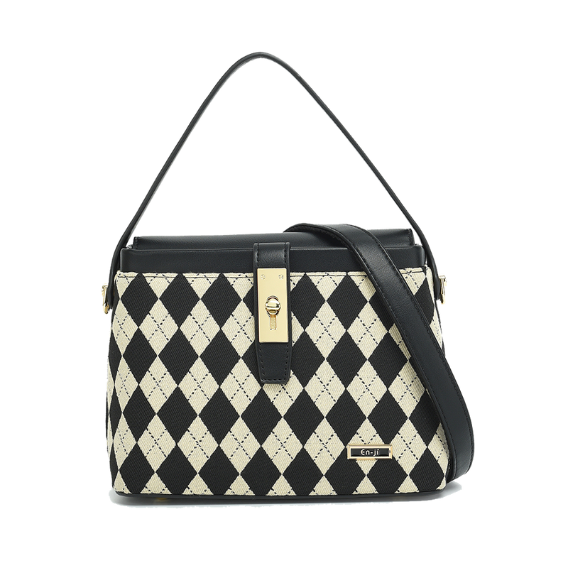 En-ji Nancy Handbag - Black