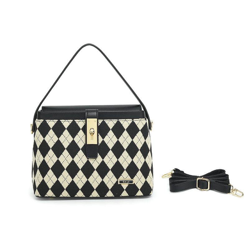 En-ji Nancy Handbag - Black