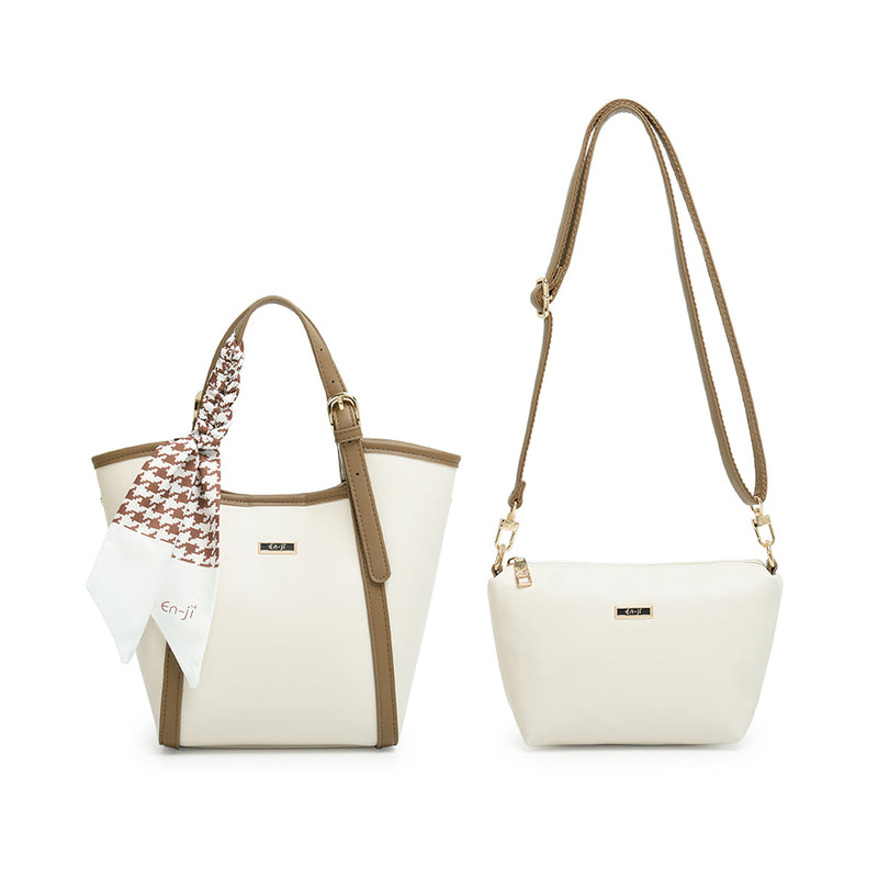 En-ji Shinbi Handbag - Ivory