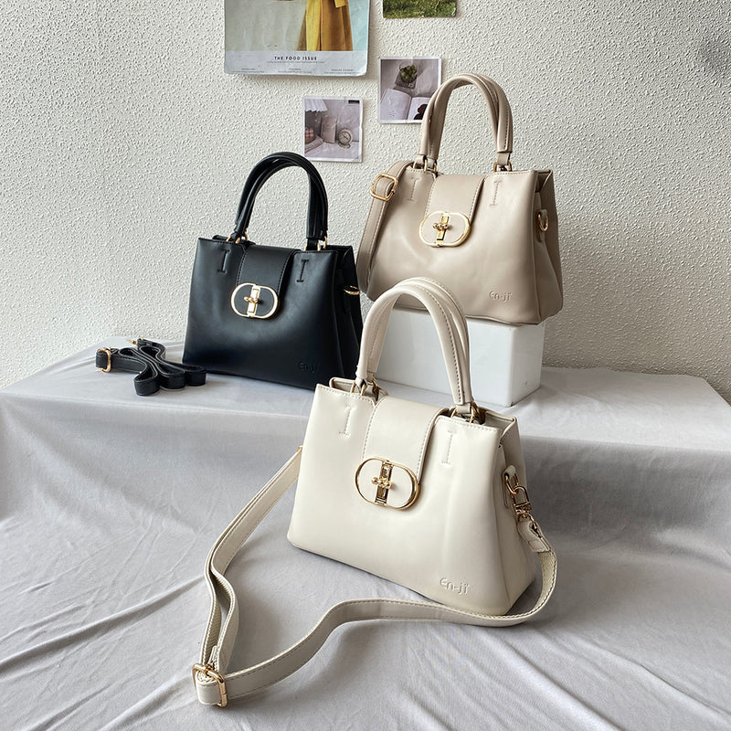 En-ji Soja Handbag - Ivory