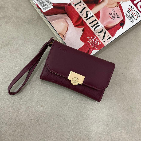 En-ji Suha Wallet - Maroon - EN-JI