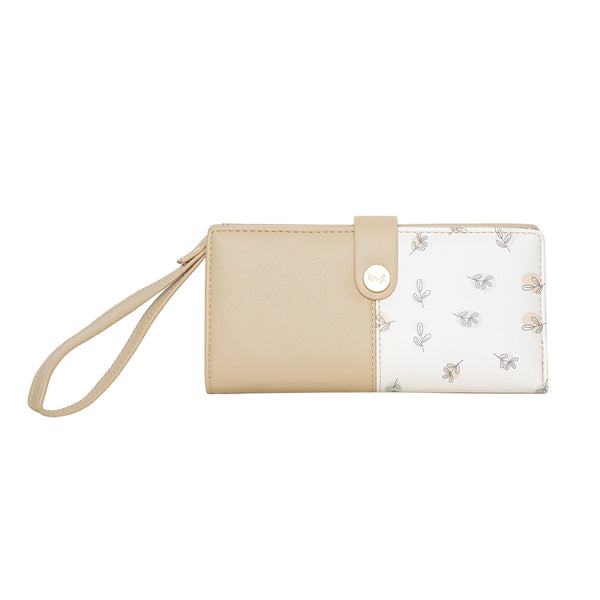 En-ji Yuko Long Wallet - Cream