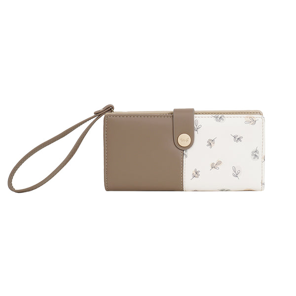 En-ji Yuko Long Wallet - Khaki