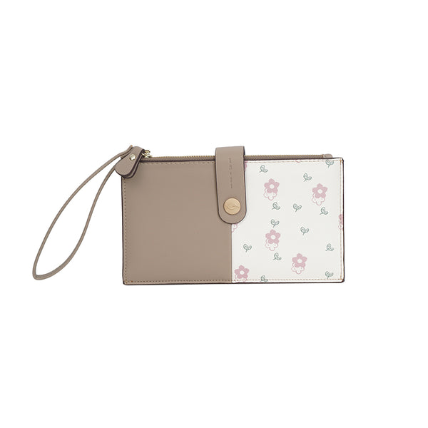 En-ji Naiko Long Wallet - Almond