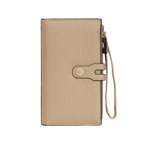 En-ji Kimi Long Wallet - Cream