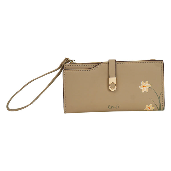 En-ji Minori Long Wallet - Cream