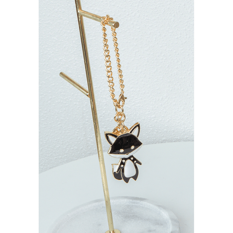 En-ji Foxy Bag Charm - Black - EN-JI