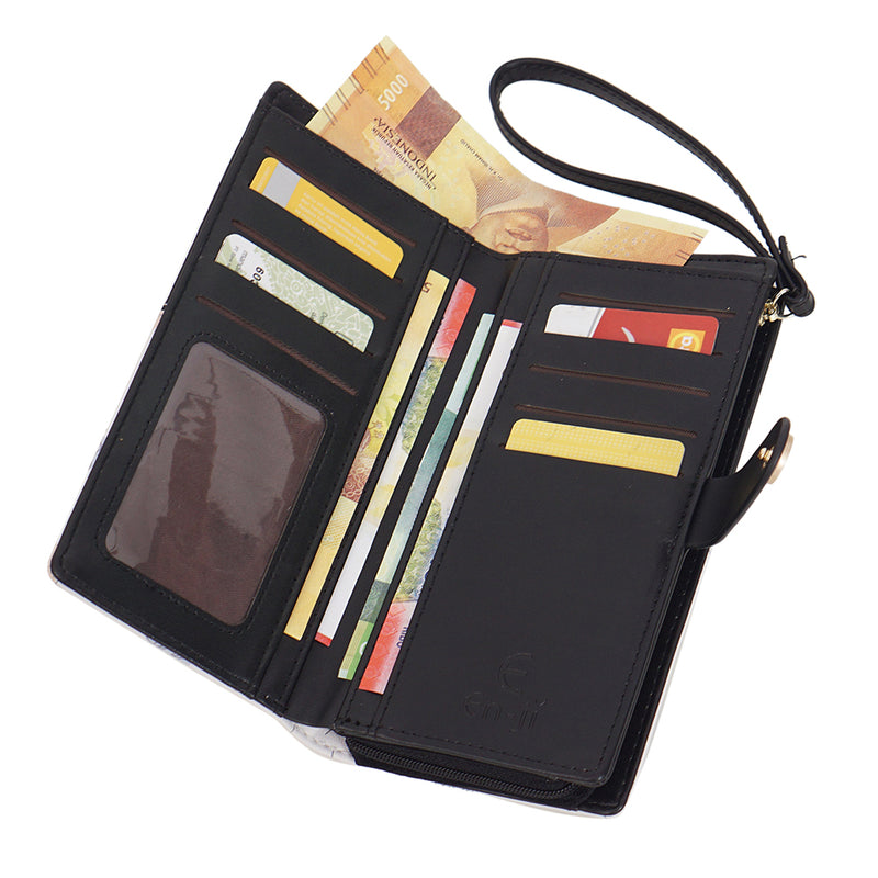 En-ji Yuko Long Wallet - Black