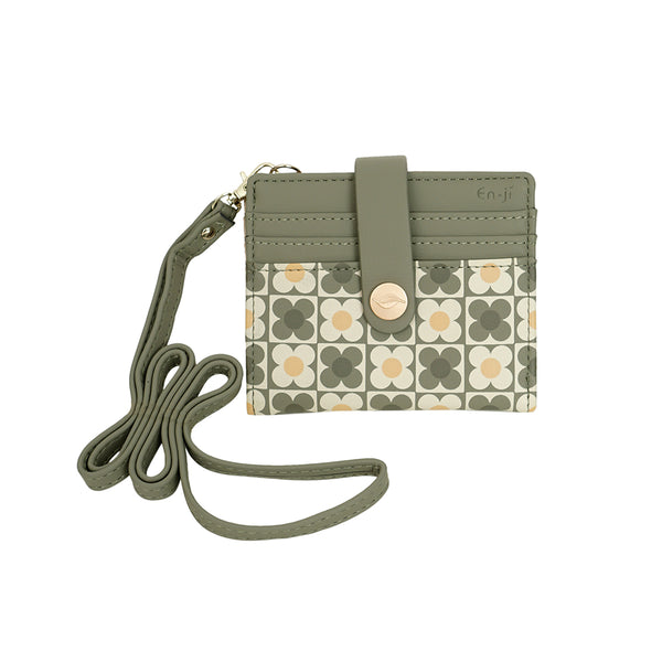 En-ji Tori Card Wallet - Olive