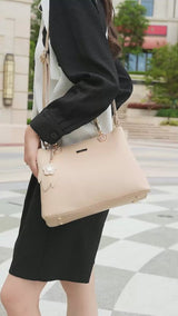 En-ji Suyeon Handbag - Almond